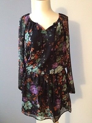 Jessica Simpson Laurelle Floral-Print Dress New With Tag Size XS Breezy ...
