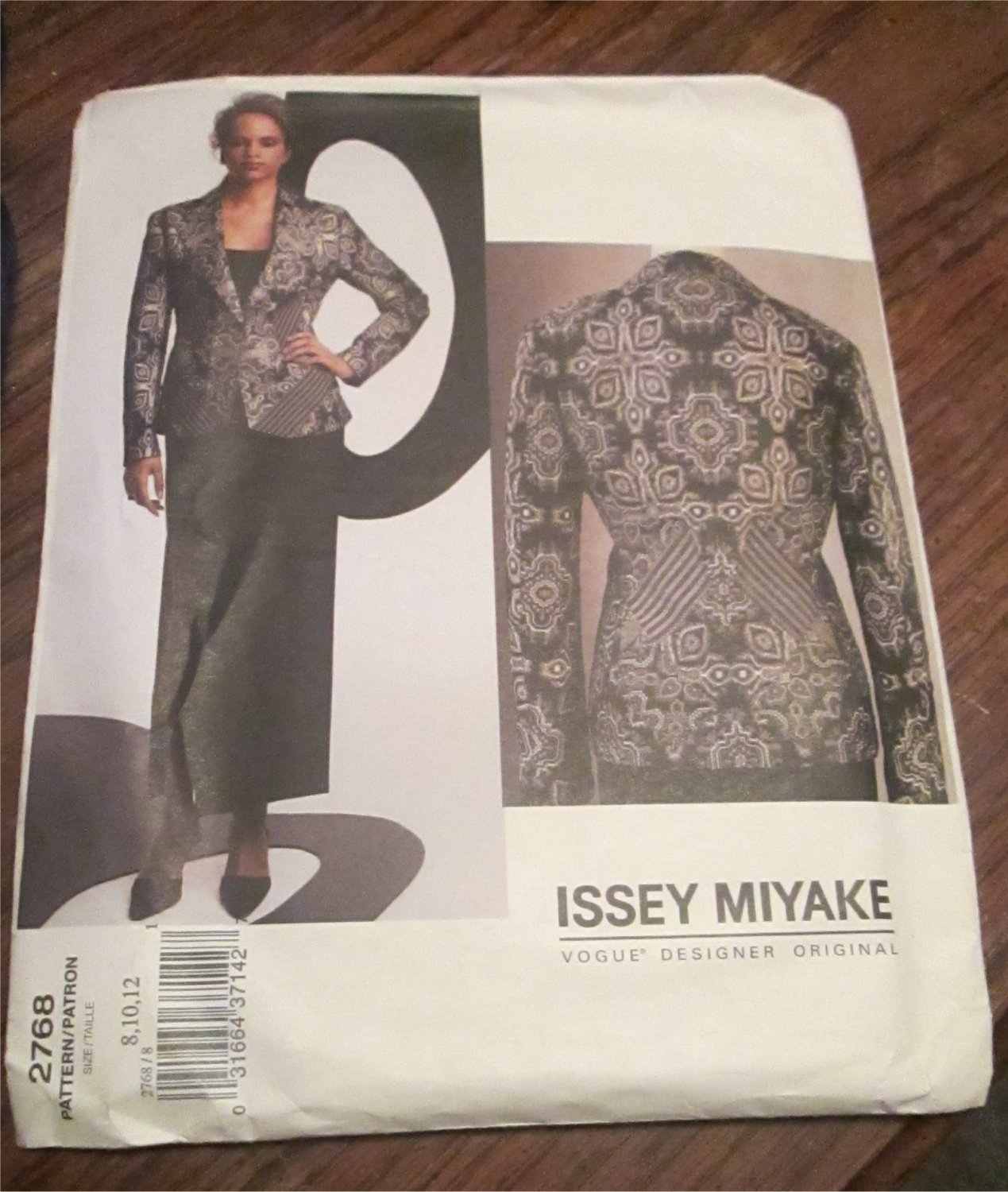 Issey Miyake 2768 Sewing Pattern Vogue Designer Original UNCUT FREE ...