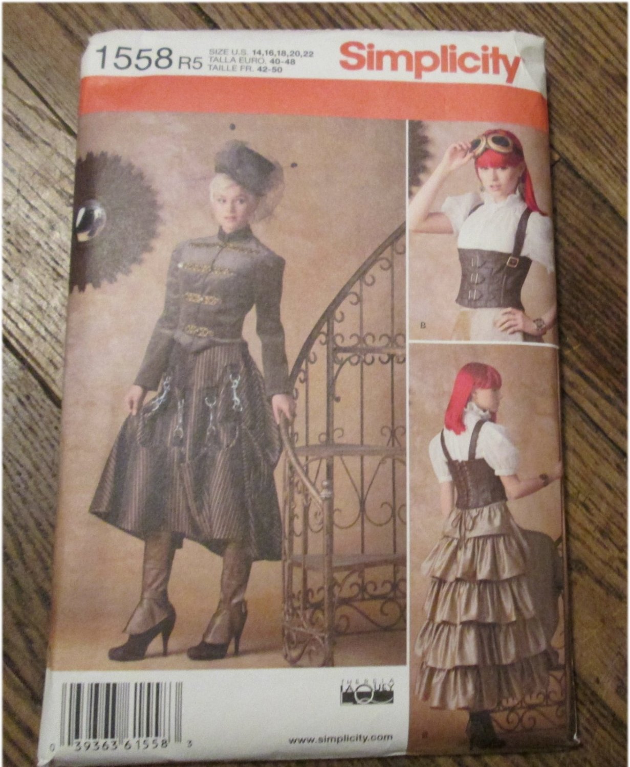 Simplicity 1558 Misses Steampunk Fitted military-style jacket ...