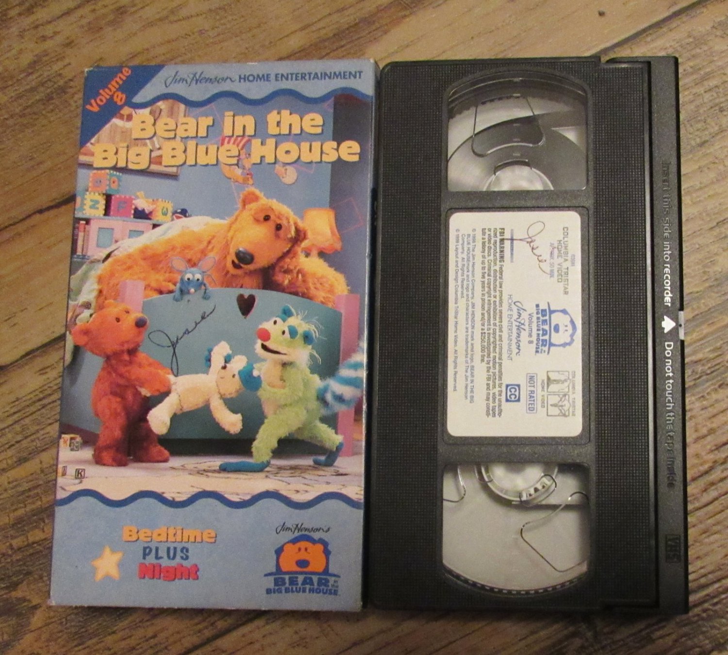 Bear in the Big Blue House Vol. 8 Bedtime Plus Night Jim Henson VHS ...