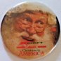Vintage Kmart Santa Button Christmas in America Promo Pin Pinback FREE SHIPPING