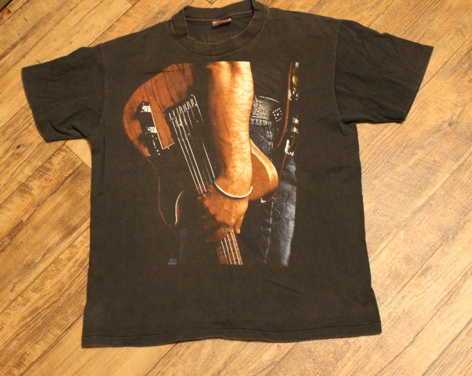 Vintage Bruce Springsteen World Tour 1992-93 Concert T-Shirt Black Size ...
