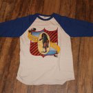 Real Vintage 1970s Jethro Tull Concert Tour Jersey Baseball Style Shirt FREE SHIPPING