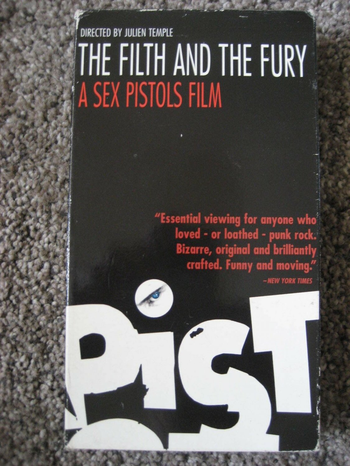 PIST The Filth and the Fury VHS Sex Pistols Johnny Rotten FREE SHIPPING