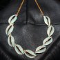 Vintage Signed ART Necklace Brushed Enamel Necklace  FREE SHIPPING