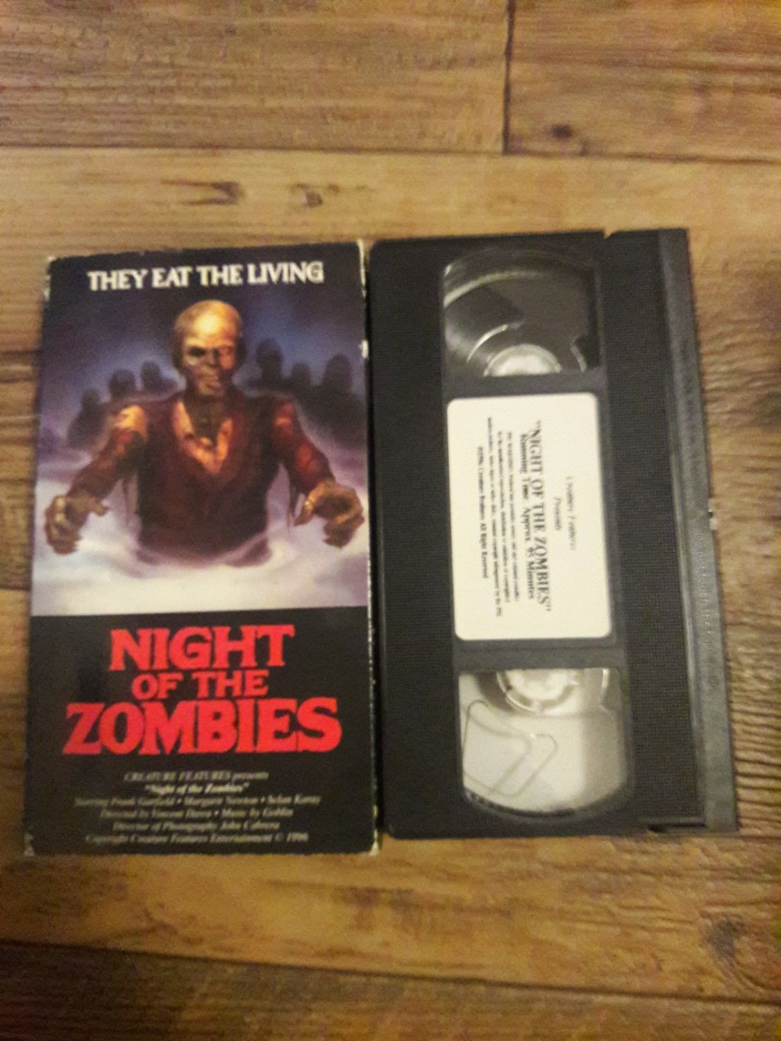 Night of the Zombies/Virus/Zombi 4/ Hell of the Living Dead 1980 vhs