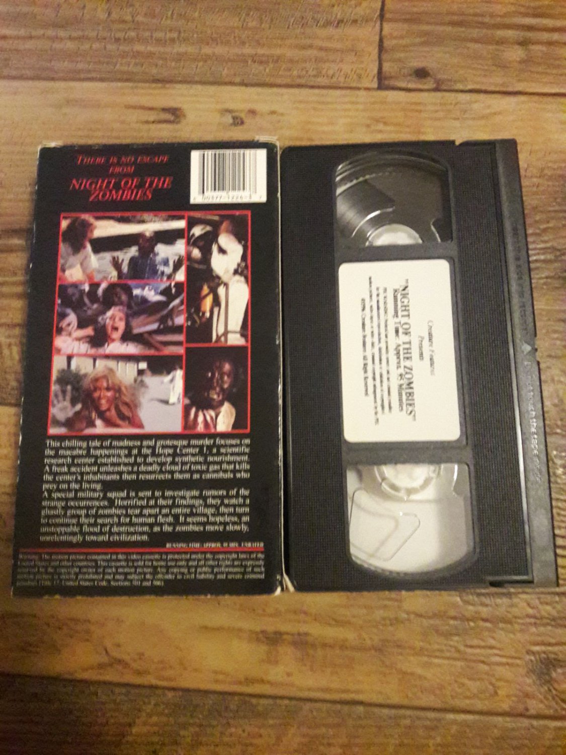 Night of the Zombies/Virus/Zombi 4/ Hell of the Living Dead 1980 vhs