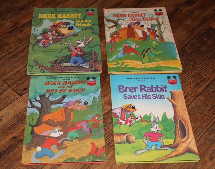 Walt Disney Brer Rabbit Song Of The South Hardcover 4 Books Lot