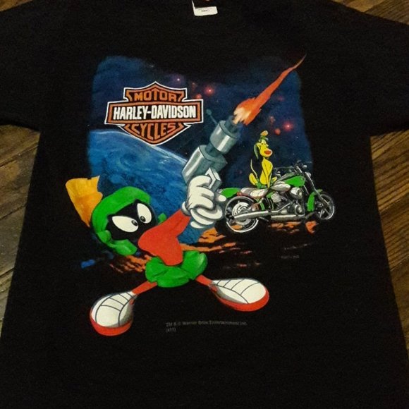 Harley Davidson Looney Tunes Youth Small Shirt FREE SHIPPING