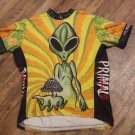RARE VINTAGE RARE PRIMAL WEAR 90s Illegal Alien 100% Coolmax Graphic Bike Cycling Shirt