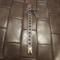 NWT Anthony Jacobs Oxidized Stainless Steel Men's Cuban Link Chain Bracelet