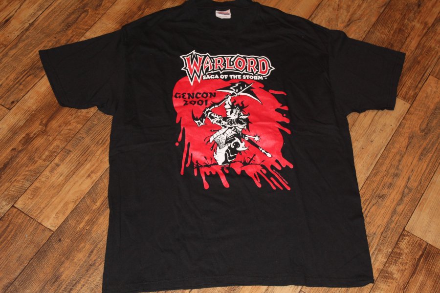 Warlord Gen con Convention 2001 T Shirt Gencon Warlord Saga Storm Game Festival Show
