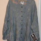 *SALE*Flax Engelhart Long Shirt Top 100% Linen Tunic w/Pockets New With Tag
