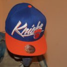 KNICKS Mitchell & Ness  NBA White Cursive Script Hardwood Classics Snapback Cap