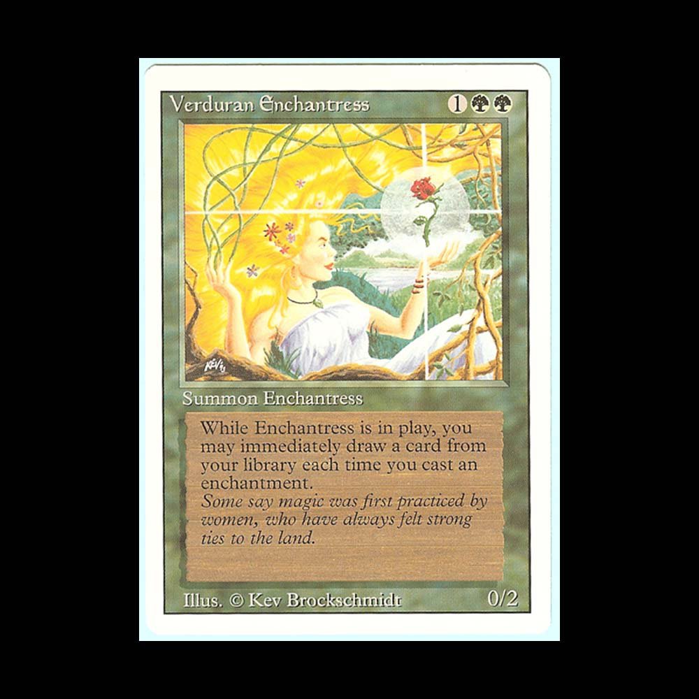 Magic The Gathering MTG Verduran Enchantress 3rd EditionRevised