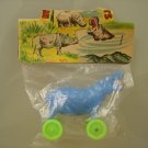 Vintage Intellectual Toys Plastic Hippopotamus Hong Kong NEW