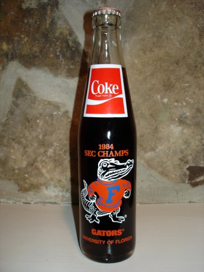 Coca Cola University of Florida Gators Bottle 1984