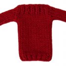 Barbie Doll Knit Red Boatneck Pullover Sweater