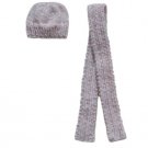 Barbie Doll Knit Light Pink Hat and Scarf Set