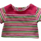 18" Doll Clothes Multi-Color Striped Top