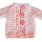 Barbie Knit Light Pink Raglan Button Down Sweater