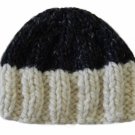 18" Doll Clothes Knit Two-Tone Gray and White Hat