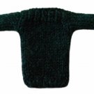 Barbie Doll Knit Wool Blend Hunter Green Boatneck Pullover Sweater