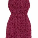 Barbie Doll Crochet Fuchsia Pink Off Shoulder Dress