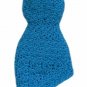 Silkstone Barbie Doll Crochet Teal Blue Off Shoulder Dress