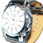 NEW STYLE MINUTE ANALOG WATCH - WHITE DIAL