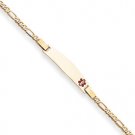 14K Yellow Gold Medic ID Bracelet - 7 1/2"