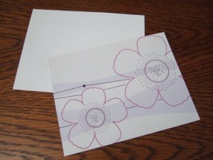 Custom made Floral Postcards
