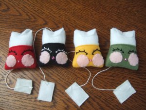 Handmade Felt Tea Bags