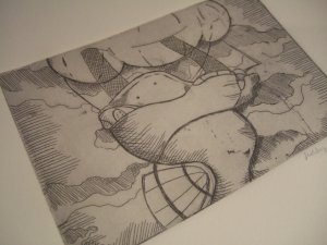 Steampunk Airship Etching 1/6
