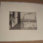 Aquatint Etching Japanese Apartment Print