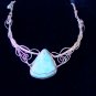 larimar and sterling silver collar