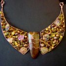 jasper/citrine collar