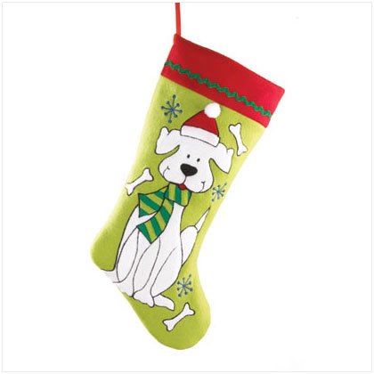 stuffed dog stocking