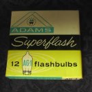 12 Vintage Adams Superflash AG-1 FLASH BULBS Camera Flashbulbs