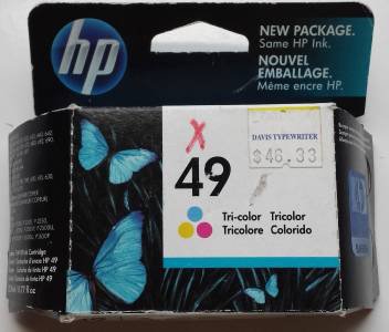 1 tricolor hp inkjet hp 49 tri-color Ink Print Cartridge Hp 51649a Deskjet