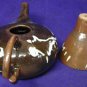 Vintage Modern Fired Clay two piece Drip Coffee Pot Great Gift Idea Signed!
