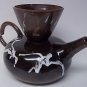 Vintage Modern Fired Clay two piece Drip Coffee Pot Great Gift Idea Signed!