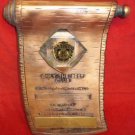 Vtg Chevrolet Only The Best Club 1 yr Service Management Award Plaque  GM