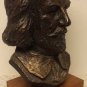 Vtg 1965 Austin Productions William Shakespeare Mounted Ceramic Bust Bronze
