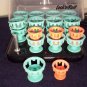 Clairol Lock N Roll Hot Rollers/Curlers Spoolies Pagent 2 Sizes