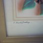 Vtg Ida Bisek Prokop Framed 9 x 7 Picture feathers Native Wildflowers Prairie