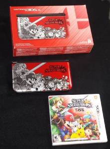 Super Smash Bros 3DS XL RED Limited Edition Console w/Smash Bros Game