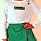 JUNIOR GIRL SCOUT Long Sleeve TEE w applique (S)