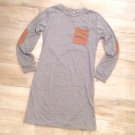 BOHO TSHIRT DRESS Heather Grey S