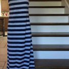 Long STRIPED Blue/White Sun Dress (S)